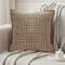 SOGA 2X 45cm Cozy Woven Brown Pillowcase 0