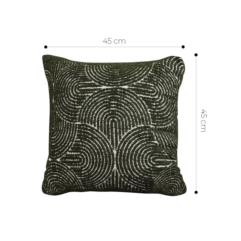 SOGA 2X 45cm Modern Boho Green Tufted Pillowcase 4