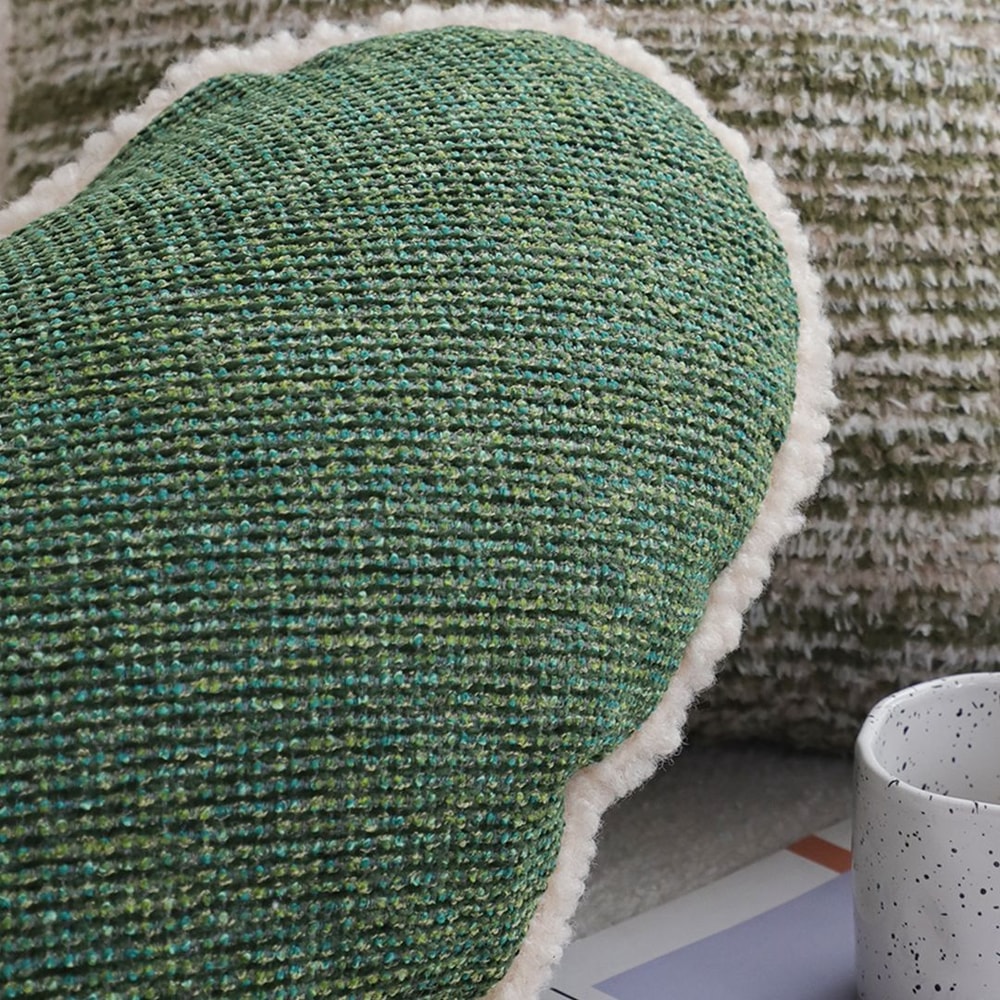 SOGA 2X 42x32cm Cozy HeartShaped Woven Pillowcase 2