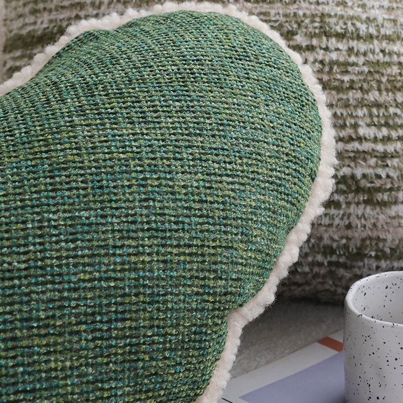 SOGA 2X 42x32cm Cozy HeartShaped Woven Pillowcase 2