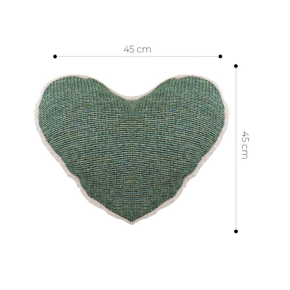 SOGA 2X 42x32cm Cozy HeartShaped Woven Pillowcase 5
