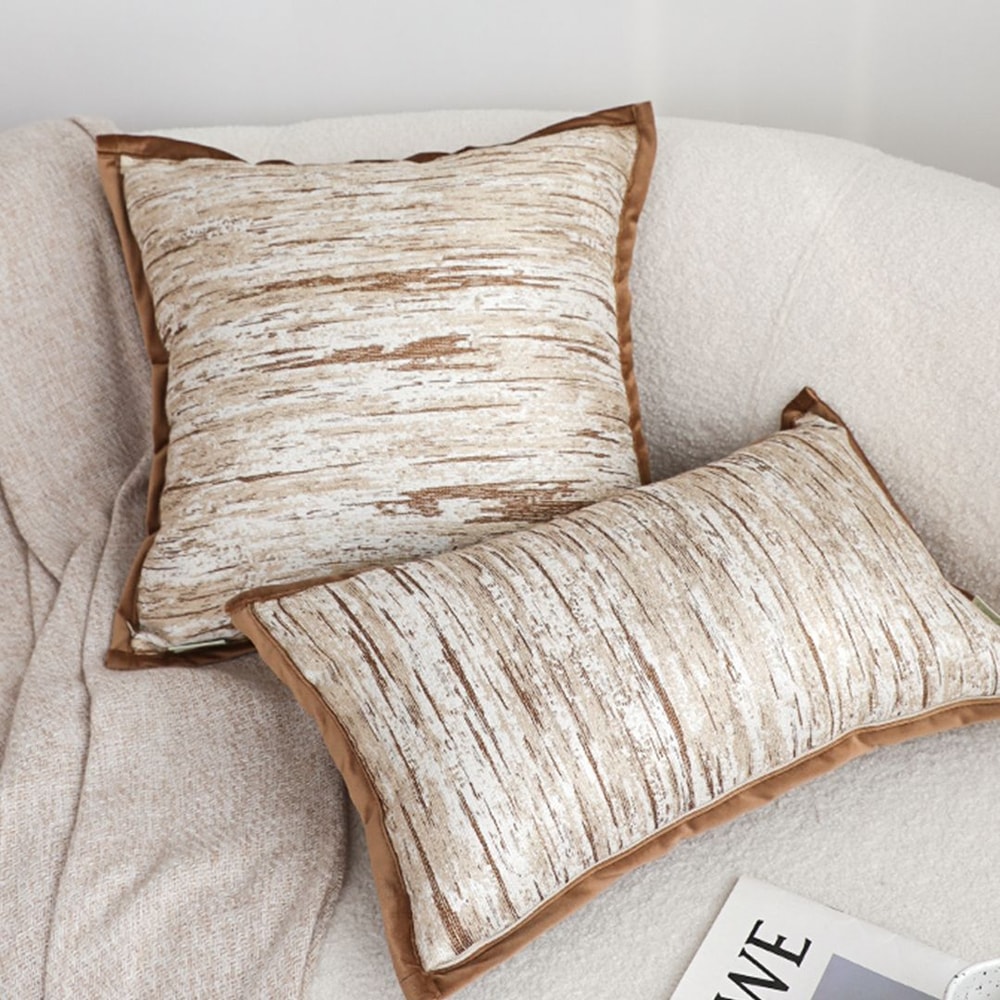 SOGA 2X 45cm Rustic WoodInspired Cushion Cover 2