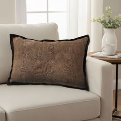 soga 2x 30x50cm textured wave lumbar pillow cover