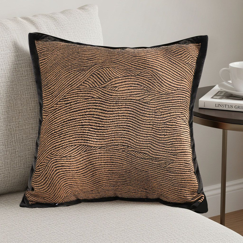 SOGA 2X 45cm Square Textured Wave Pillowcase Modern Style Cozy Accent Cover 3