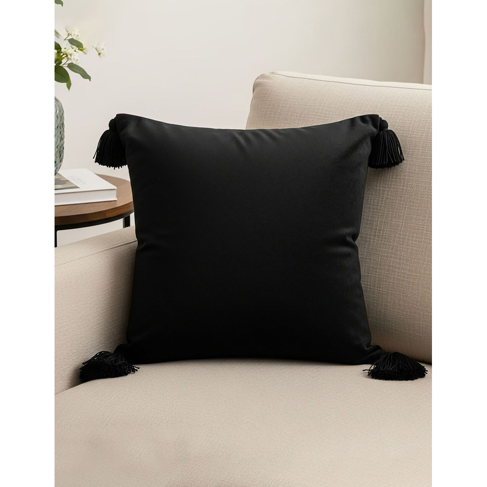 SOGA 2X 45cm Black Art Deco Geometric Outdoor Pillowcase 0