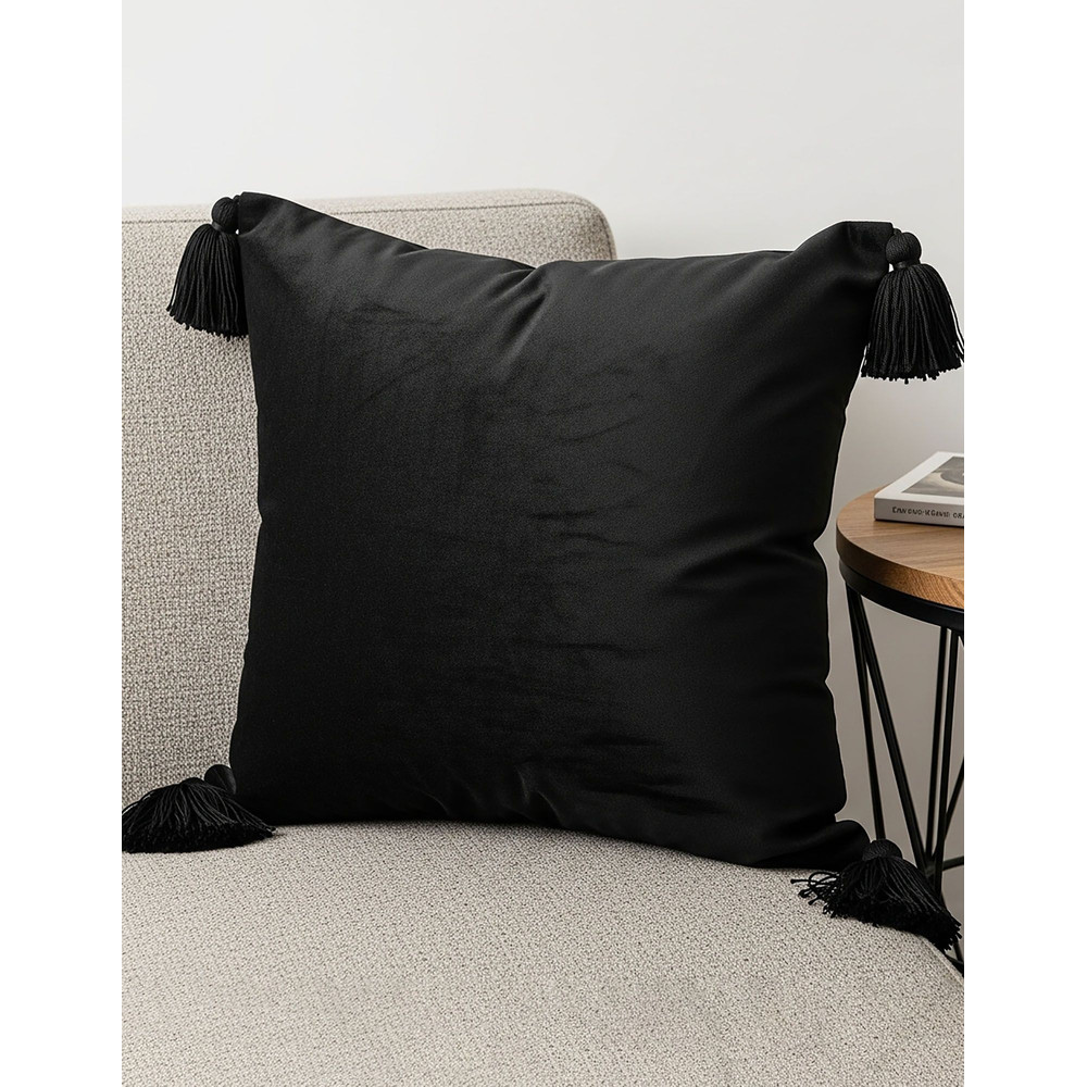 SOGA 2X 45cm Black Art Deco Geometric Outdoor Pillowcase 5