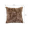 SOGA 2X 45cm LuxeFur Plush Brown Pillowcase 4