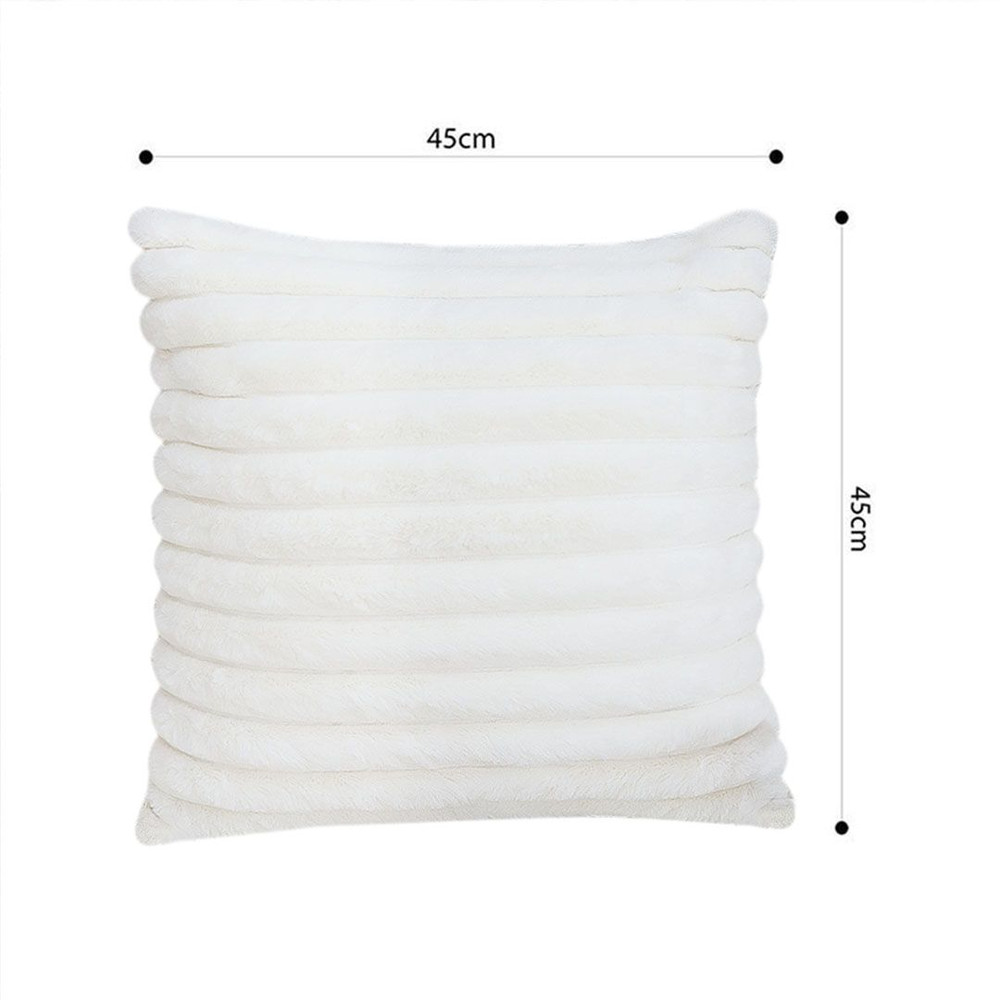 SOGA 2X 45cm Elegant White Textured Pillowcase 4