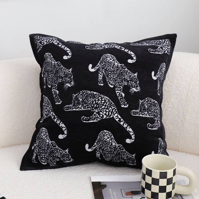 SOGA 2X 45cm Bold Panther Black Pillowcases 2