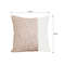 SOGA 2X 45cm Chic Ivory Gold Textured Pillowcase 4