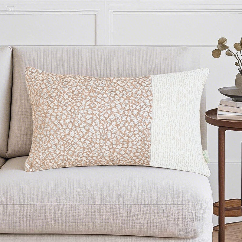 SOGA 2X 30x50cm Chic Leopard Print Solid Ivory Decorative Pillowcase 3