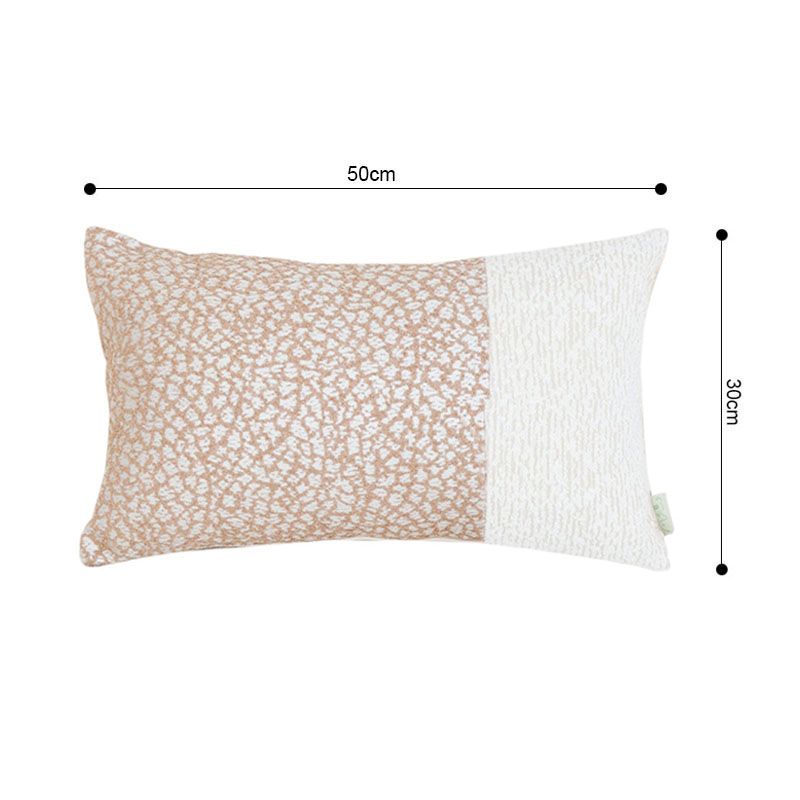 SOGA 2X 30x50cm Chic Leopard Print Solid Ivory Decorative Pillowcase 4