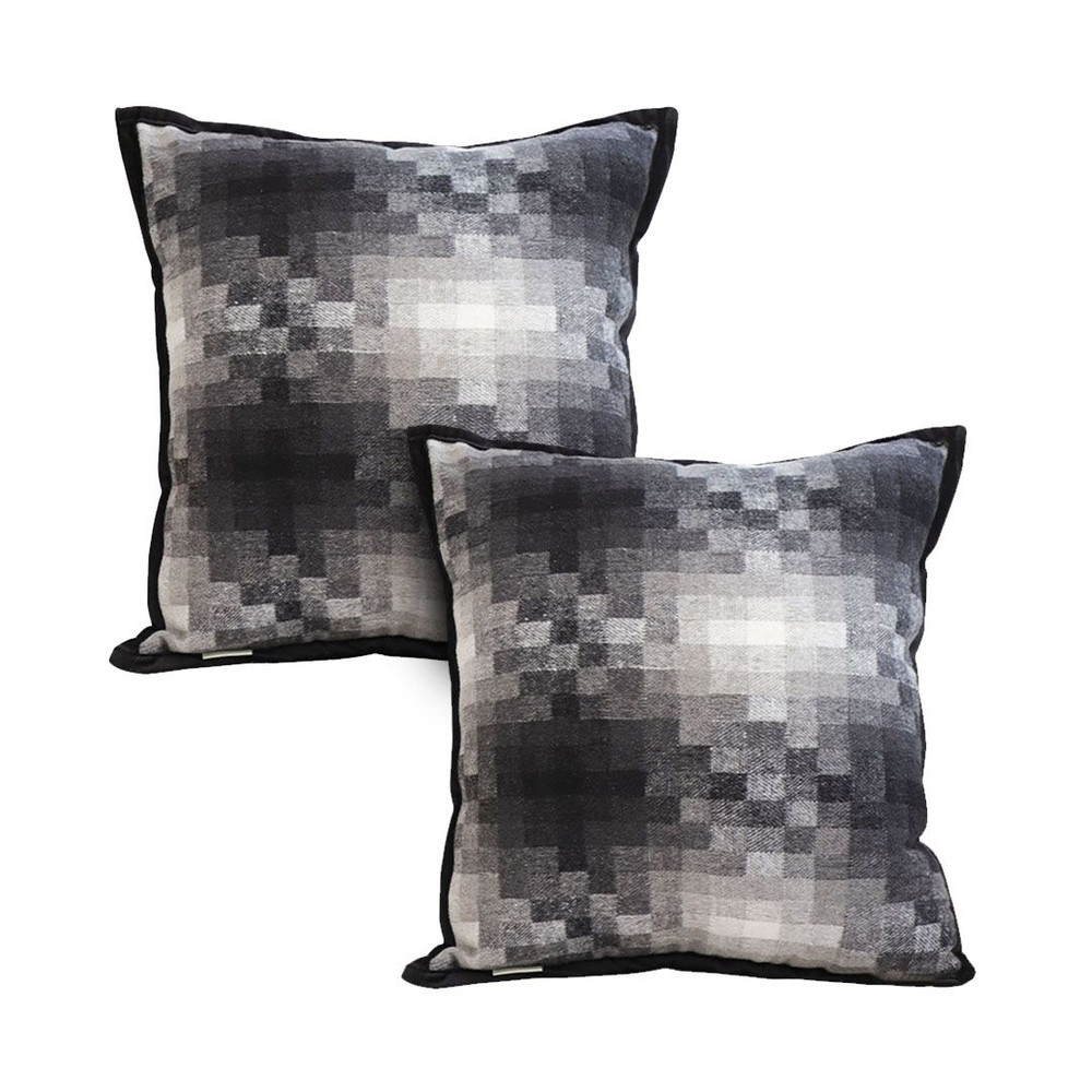SOGA 2X 45cm Pixelated Comfort Square Pillowcase 1