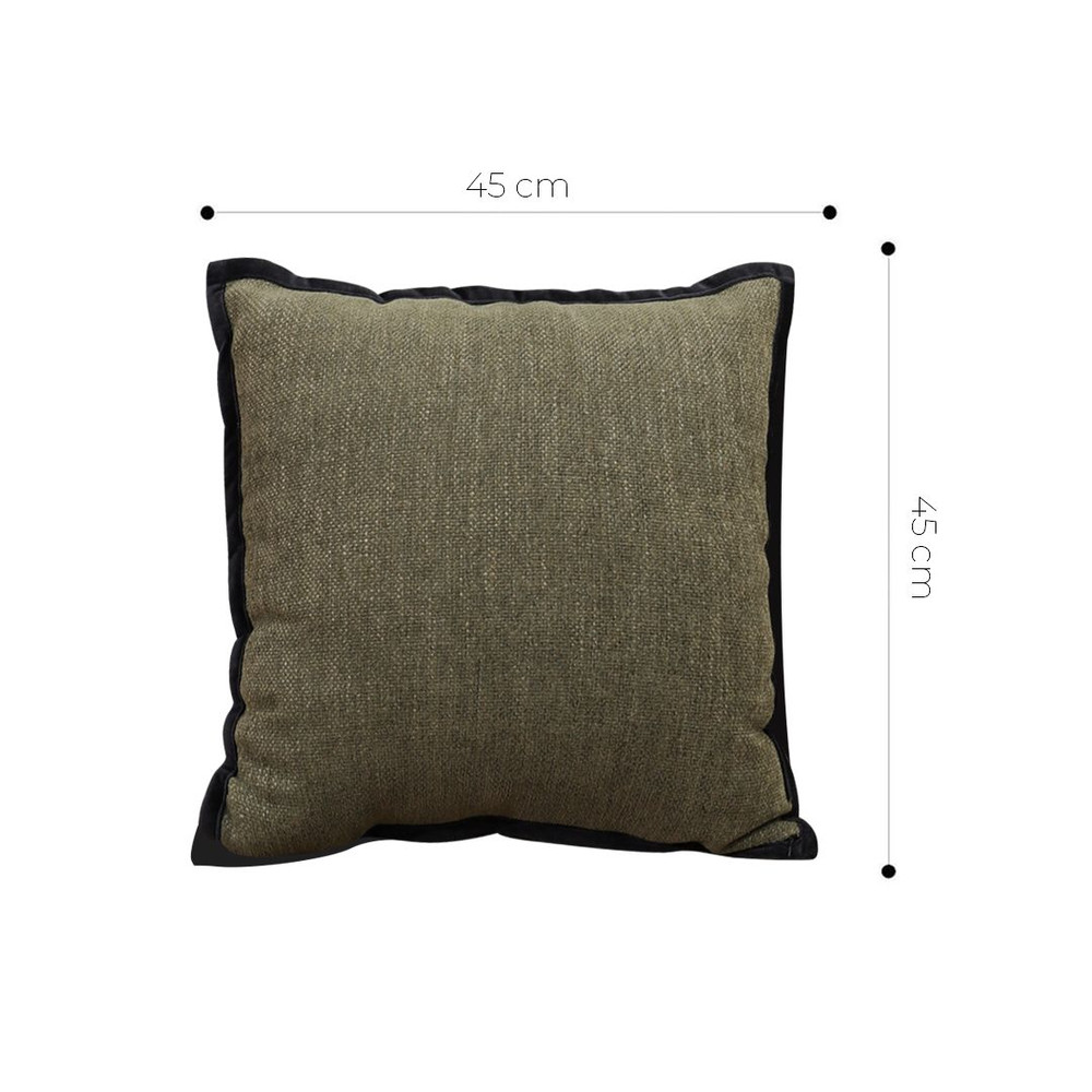 SOGA 2X 45cm Soft Olive Green Square Decorative Pillowcase 5