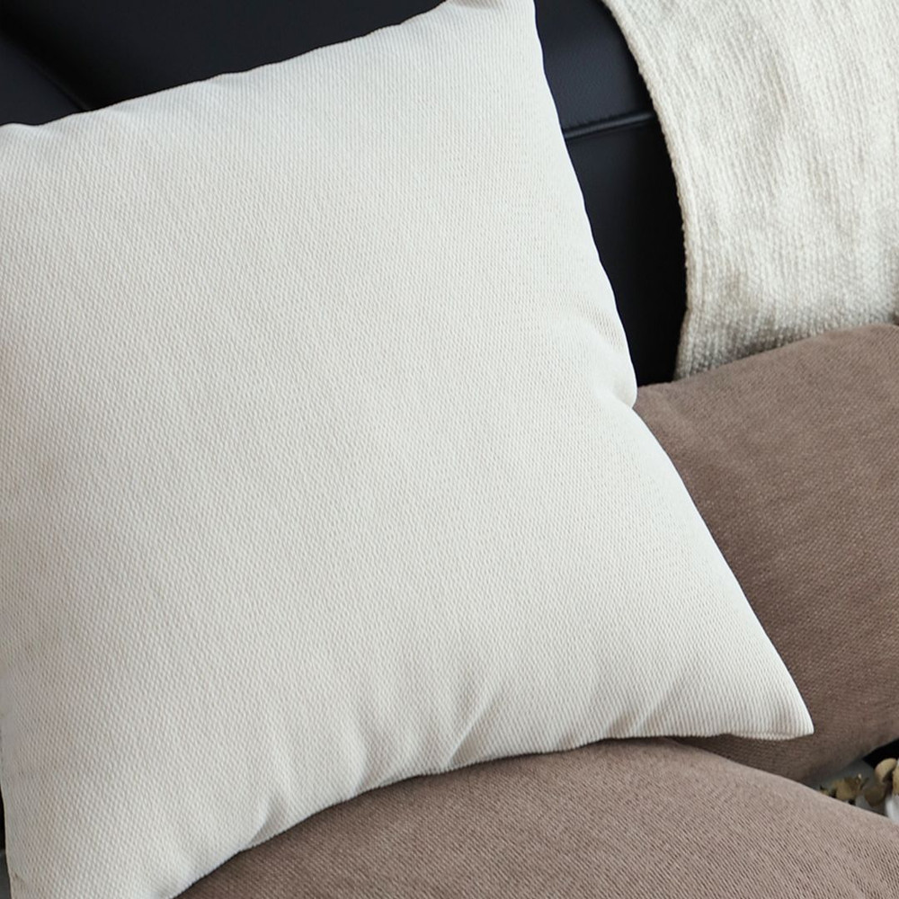 SOGA 2X 45cm Luxe White Rectangular Lumbar Pillowcase 4