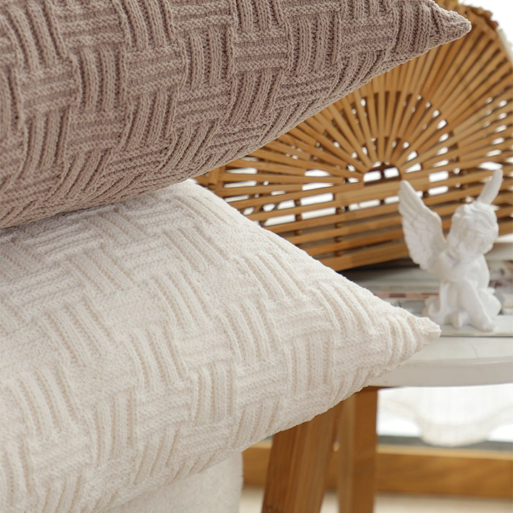 SOGA 2X 45cm Pure White Serenity Soft Stylish Accent Pillowcase 3