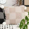 SOGA 2X 45cm Cozy Chic Checkerboard Knit Pillowcase With Pom Pom Trim 3
