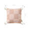SOGA 2X 45cm Cozy Chic Checkerboard Knit Pillowcase With Pom Pom Trim 5