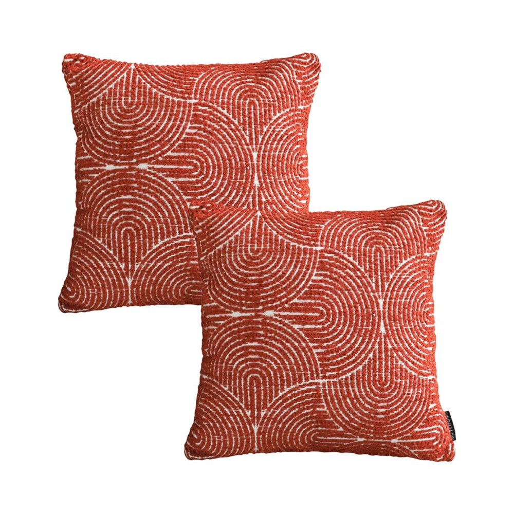 SOGA 2X 45cm Burgundy Cinnabar Rectangular Pillowcase For Home Decor 1