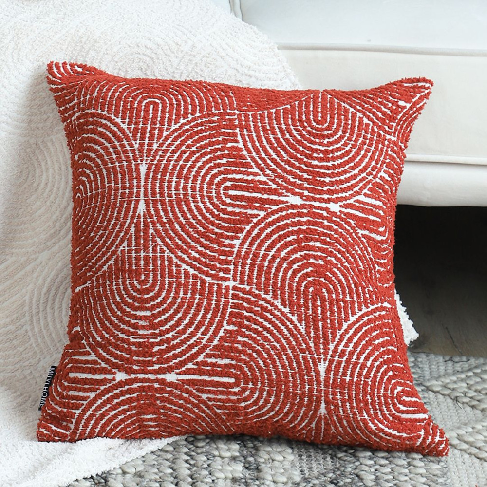 SOGA 2X 45cm Burgundy Cinnabar Rectangular Pillowcase For Home Decor 2