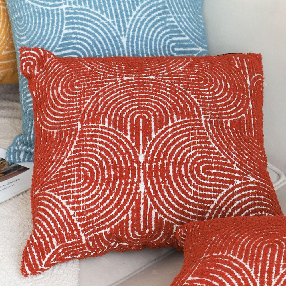 SOGA 2X 45cm Burgundy Cinnabar Rectangular Pillowcase For Home Decor 4