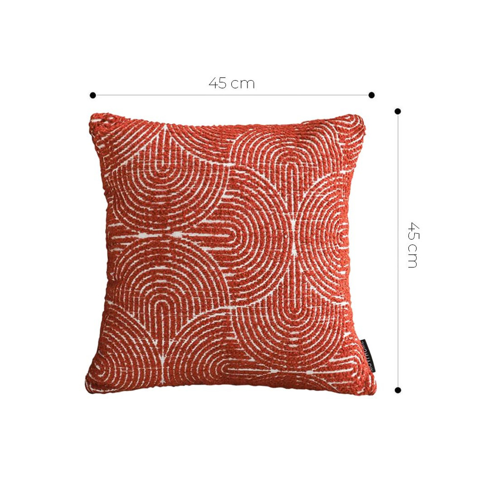 SOGA 2X 45cm Burgundy Cinnabar Rectangular Pillowcase For Home Decor 5