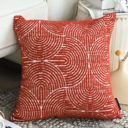 soga 2x 45cm burgundy cinnabar rectangular pillowcase for home decor
