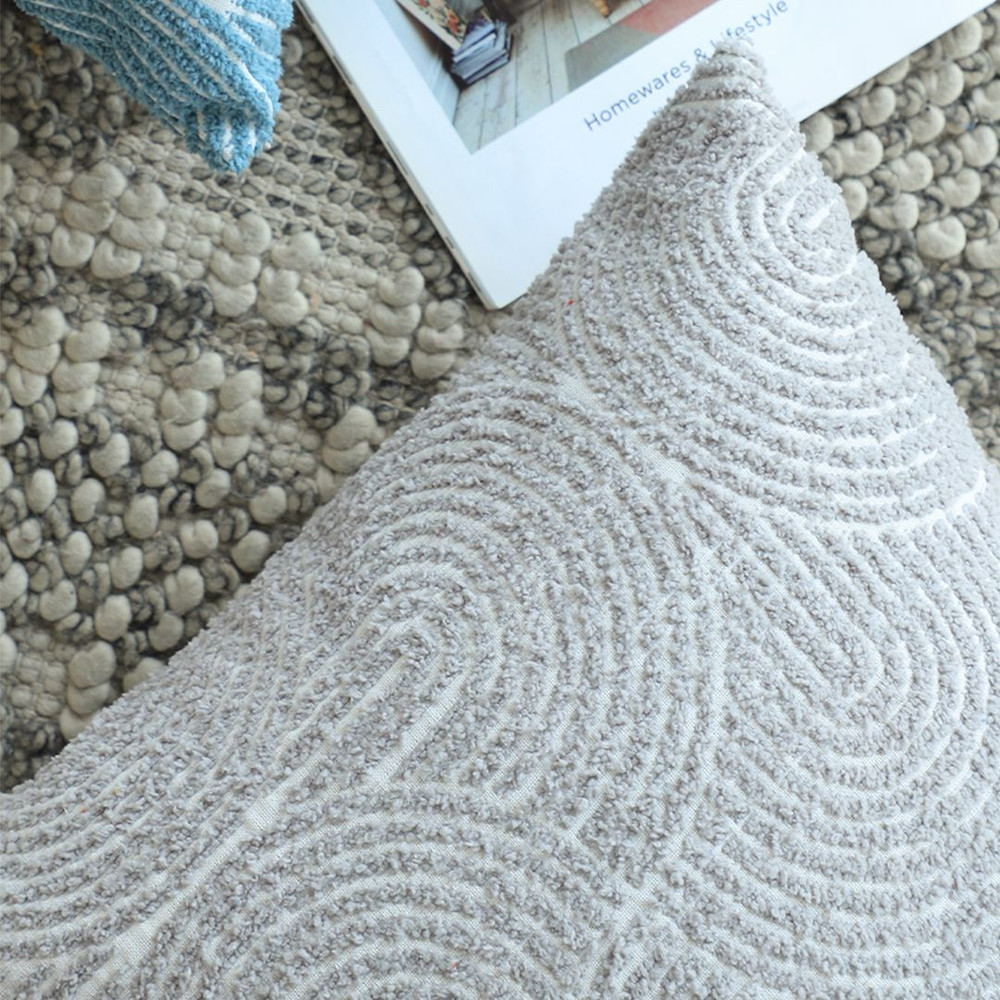 SOGA 2X 45cm Off White Embroidered Decorative Square Pillowcase 4