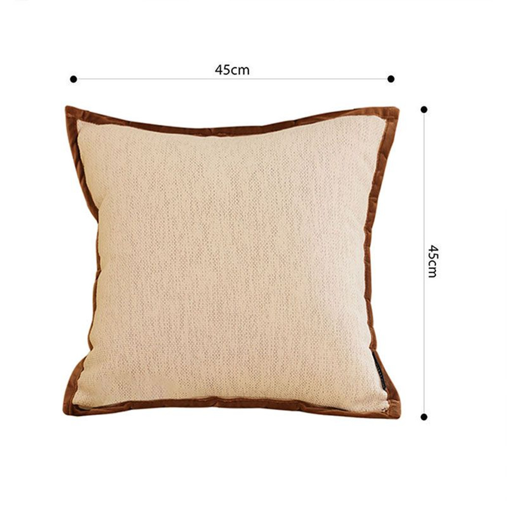 SOGA 2X 45cm Vintage OffWhite Square Decorative Pillowcase 4
