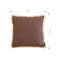 SOGA 2X 45cm Victorian Rose Embroidered Chocolate Pillowcase 4