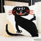 SOGA 2X 45cm Playful Black Cat Silhouette Pillowcase 0