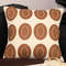 SOGA 2X 45cm Modern Cream Brown Oval Pattern Textured Pillowcase 2