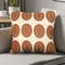 SOGA 2X 45cm Modern Cream Brown Oval Pattern Textured Pillowcase 0