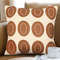 SOGA 2X 45cm Modern Cream Brown Oval Pattern Textured Pillowcase 3
