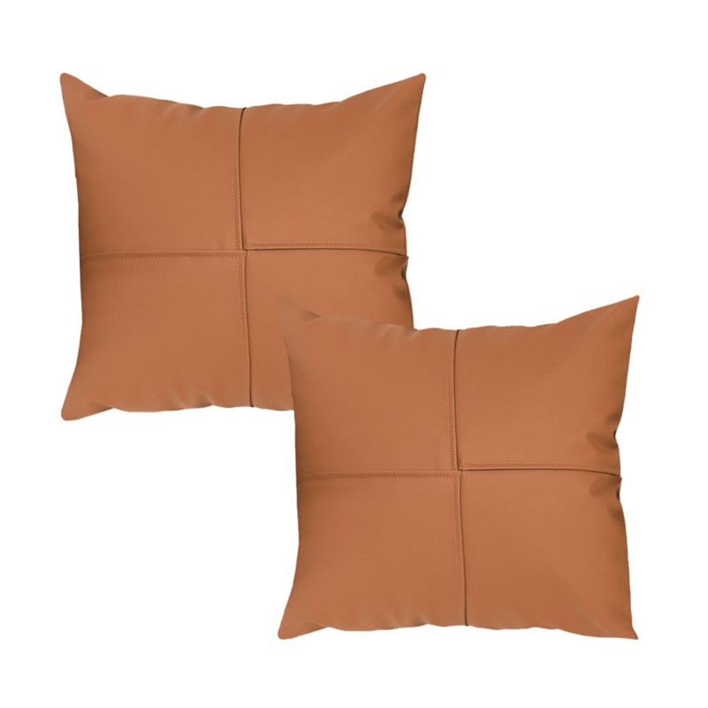 SOGA 2X 45cm Modern Terracotta Solid Color Textured Pillowcase 1