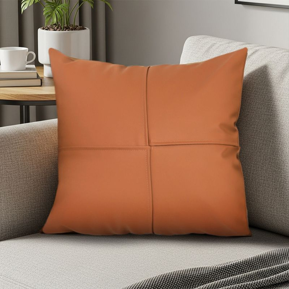 SOGA 2X 45cm Modern Terracotta Solid Color Textured Pillowcase 0