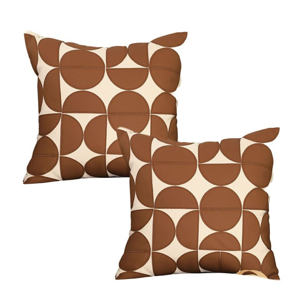 SOGA 2X 45cm Retro Geometric Circle Pillowcase 1