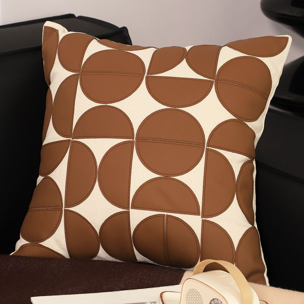 SOGA 2X 45cm Retro Geometric Circle Pillowcase 0