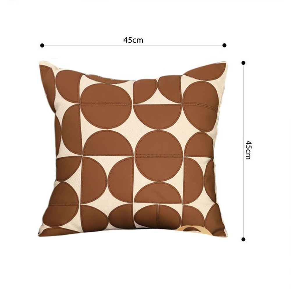 SOGA 2X 45cm Retro Geometric Circle Pillowcase 4