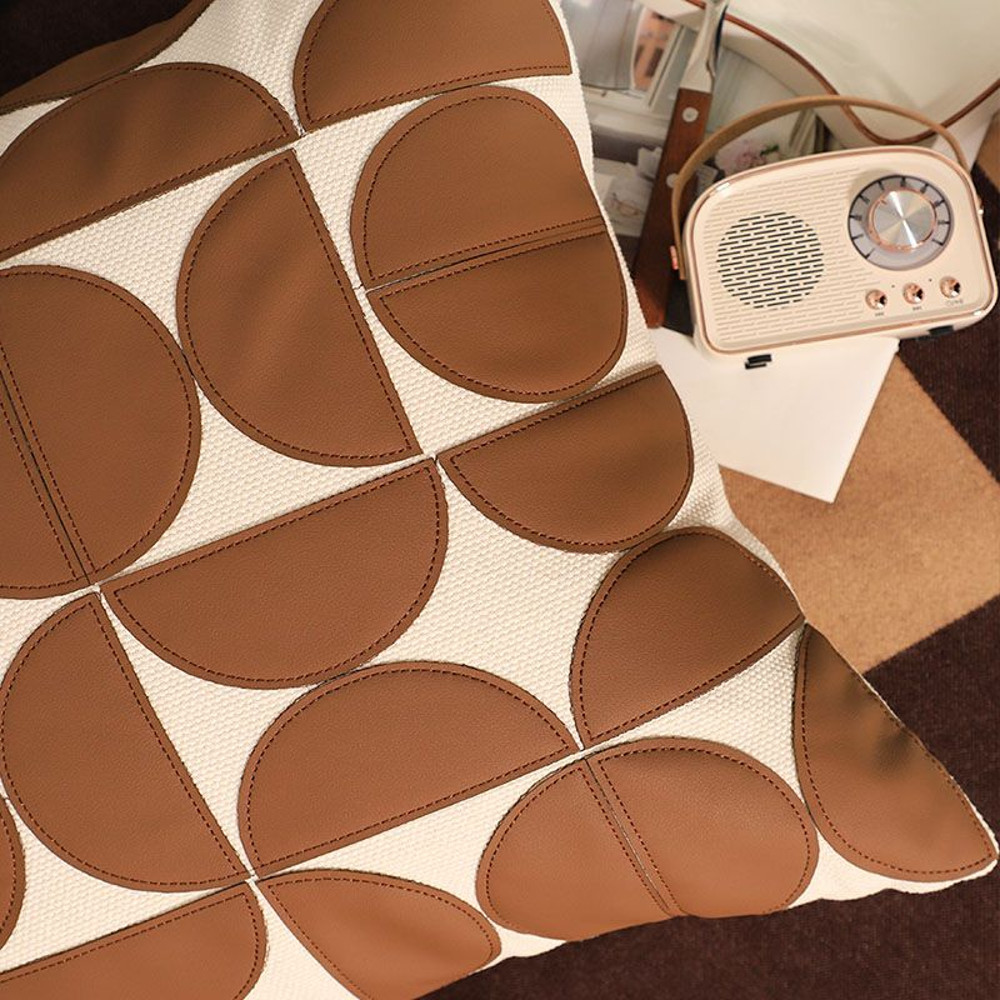 SOGA 2X 45cm Retro Geometric Circle Pillowcase 6