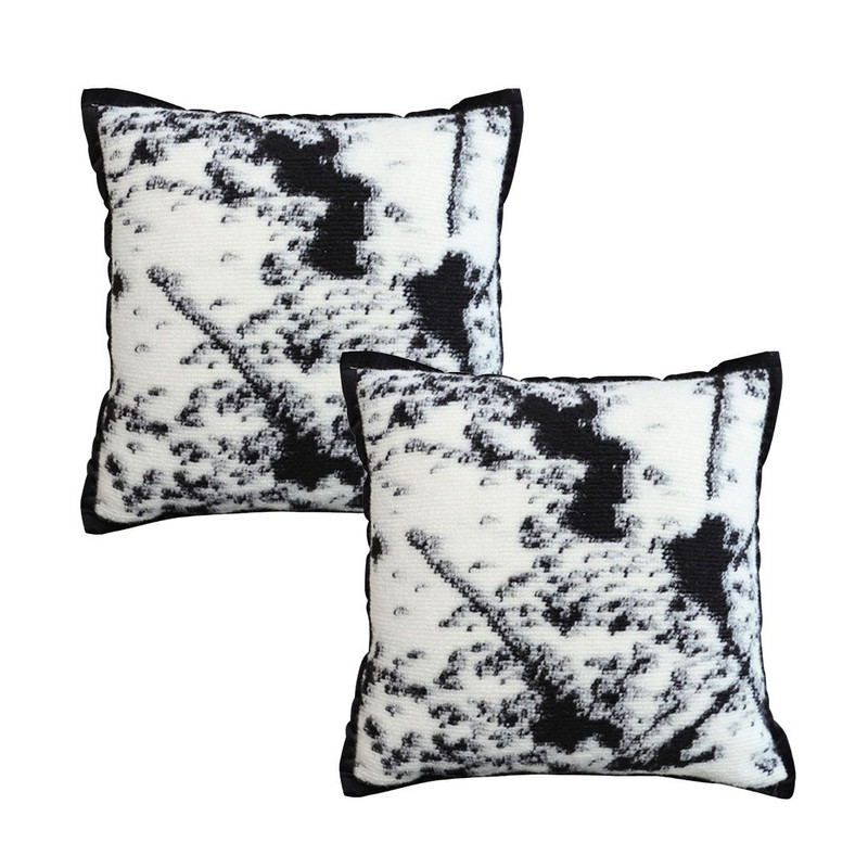 SOGA 2X 45cm Cow Print Pillowcase 1