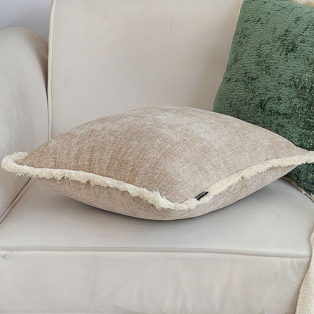 SOGA 2X 45cm Milk Coffee Square Pillowcase Cozy Neutral Accent 4