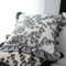 SOGA 2X 45cm Gray Floral With Ruffle Trim 2
