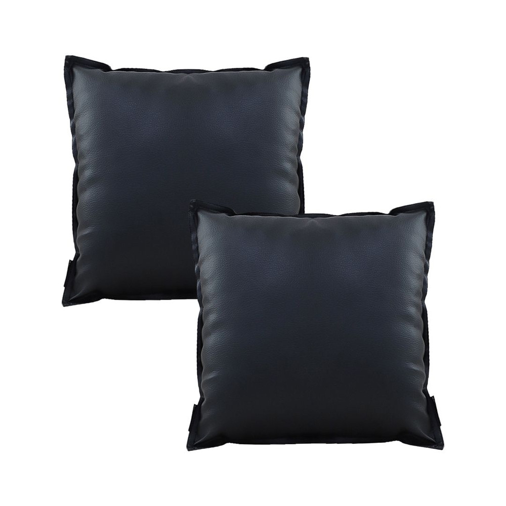 SOGA 2X 45cm Modern Minimalist Black Throw Pillow Cover 1