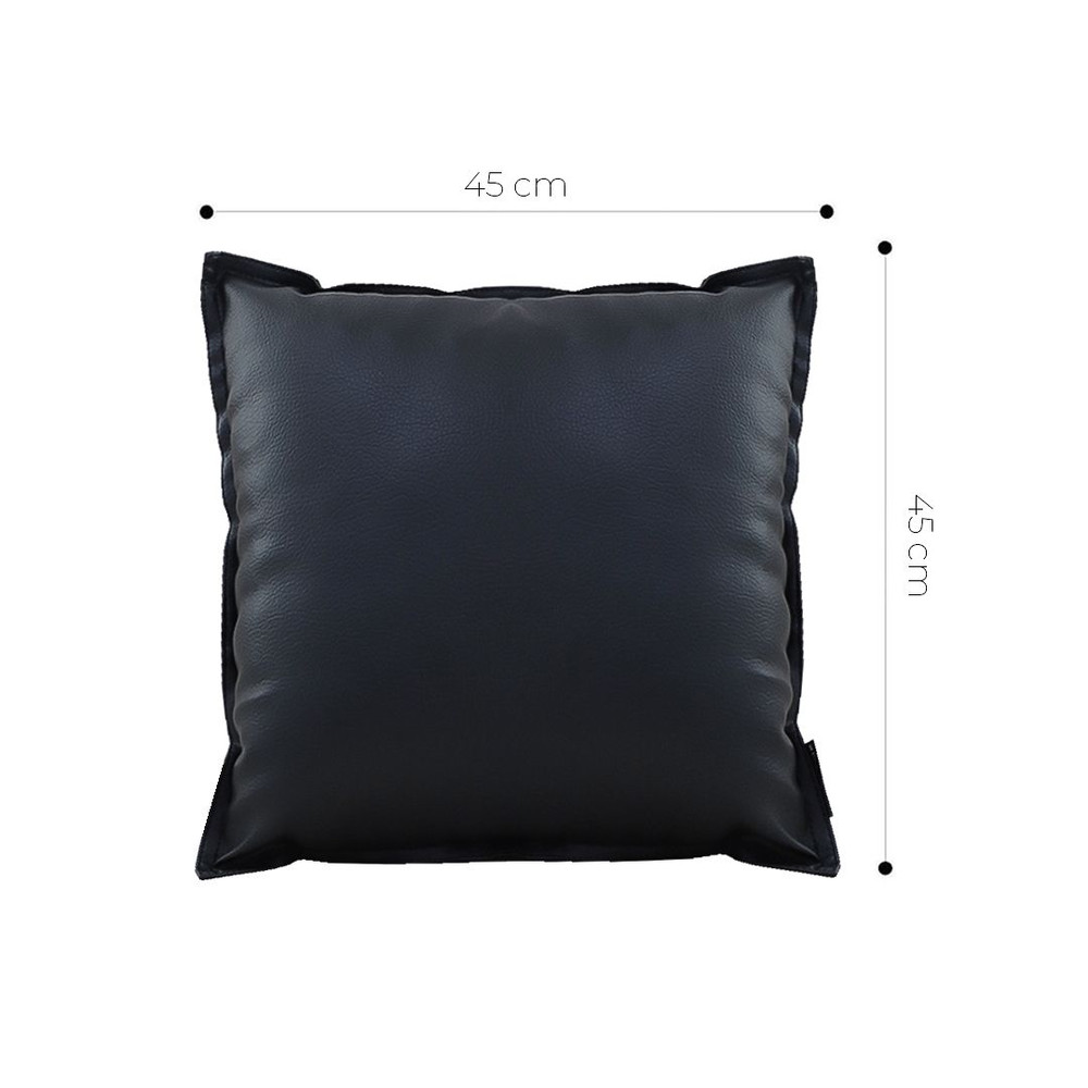 SOGA 2X 45cm Modern Minimalist Black Throw Pillow Cover 5