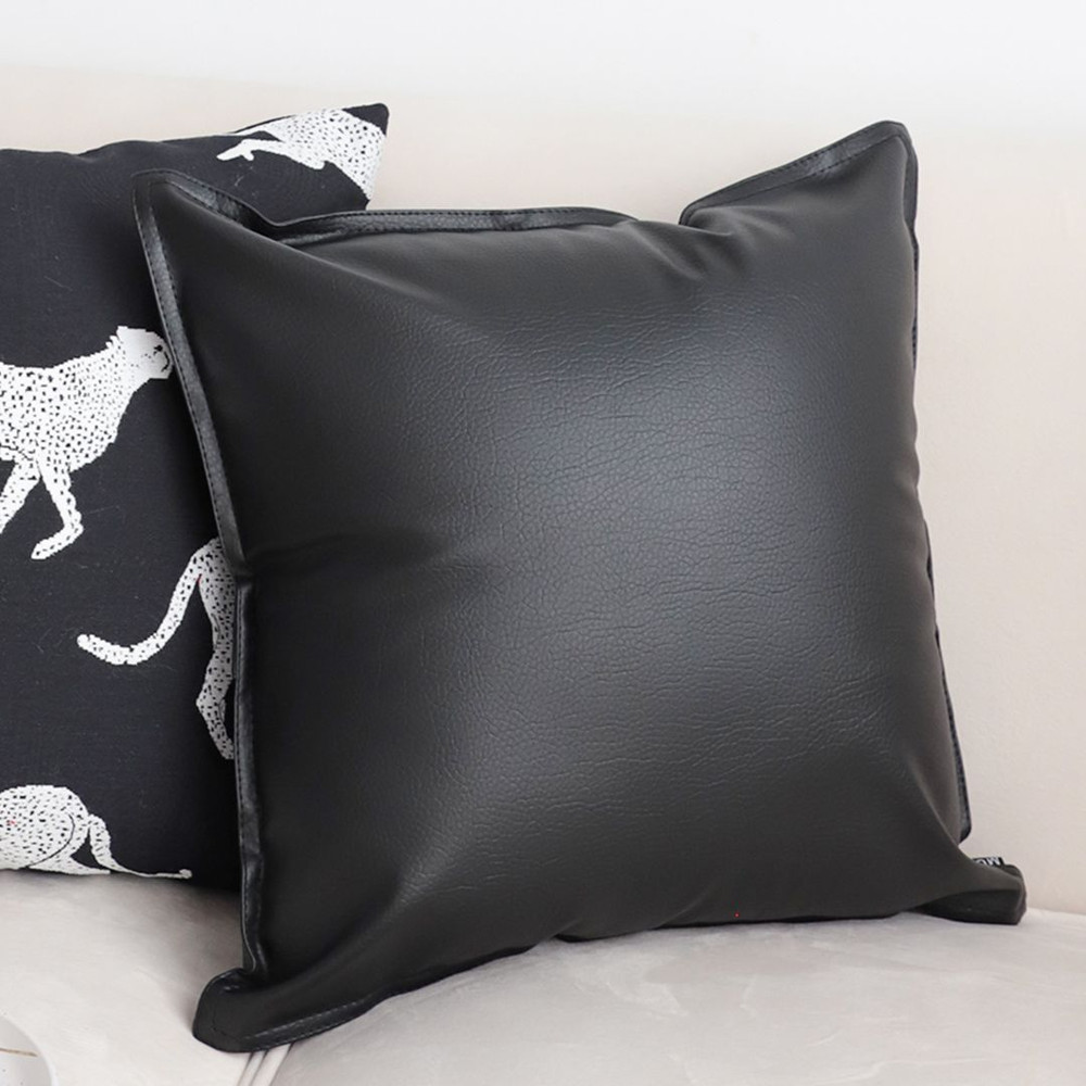 SOGA 2X 45cm Modern Minimalist Black Throw Pillow Cover 6