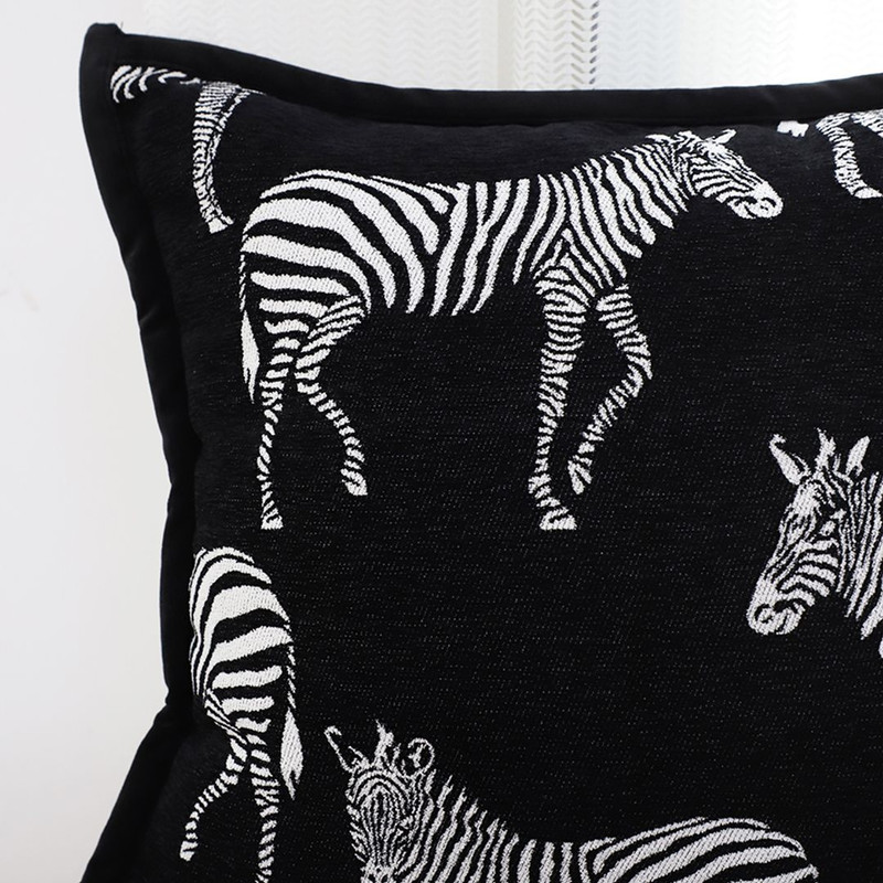 SOGA 2X 45cm Wildlife Zebra Scene Decorative Pillow Cover 2