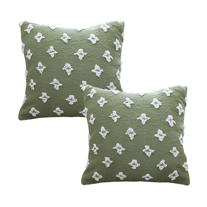 SOGA 2X 45cm Geometric Cross Pattern Pillow Cover 1