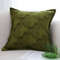 SOGA 2X 45cm Textured Olive Green Accent Pillow Cover 2