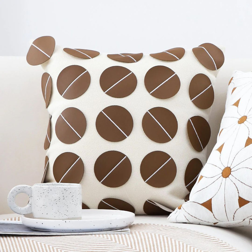 SOGA 2X 45cm MidCentury Dot Pattern Pillow Cover 2